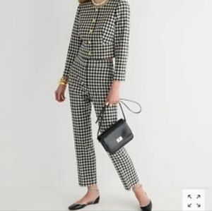 J. Crew Black and White Houndstooth Kate Pants Size 18 BNWT